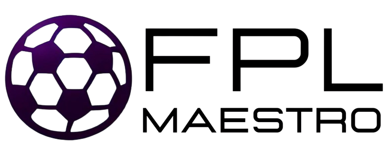 FPL Maestro logo featuring a purple football icon with modern typography